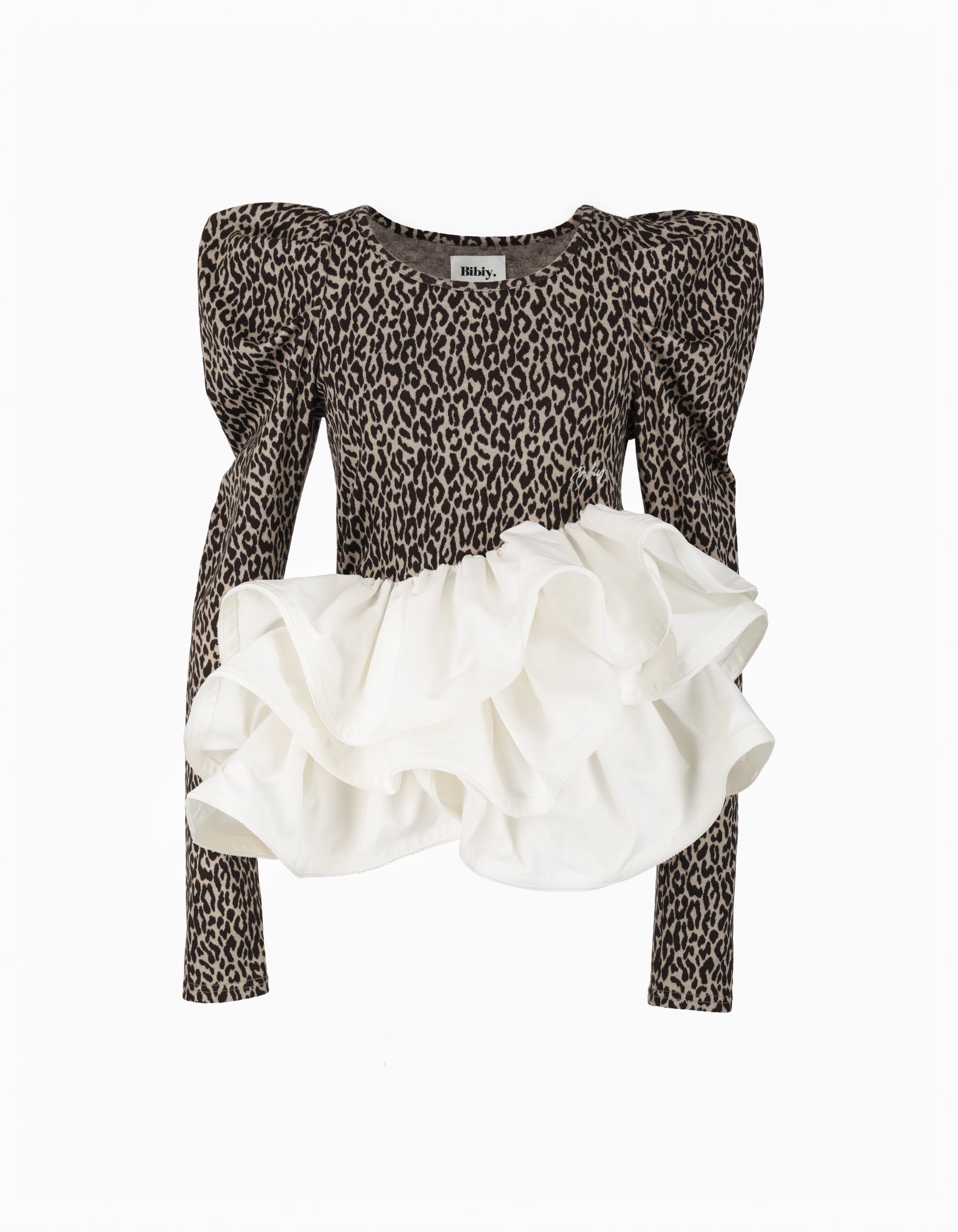 BIBIY. MADE | EFFIE PEPURAMU LEOPARD TOP｜Bibiy.