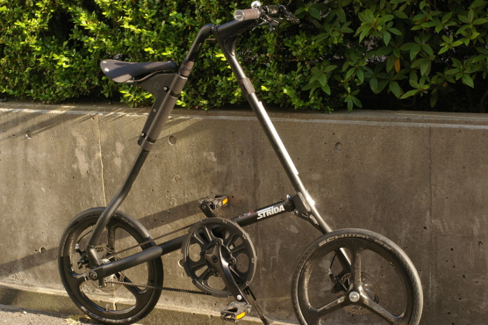 STRIDA SXQRマットブラック+BROOKSサドル Flyers+グリップ STRIDA SX