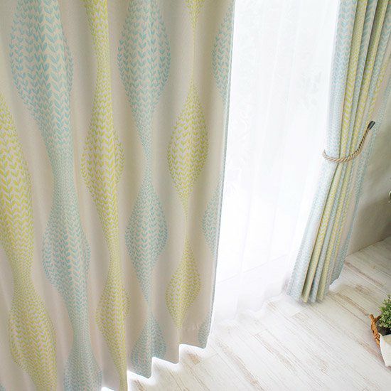 北欧VINTAGE】 100サイズ・遮光2級・北欧デザインカーテン ＜ヌップ