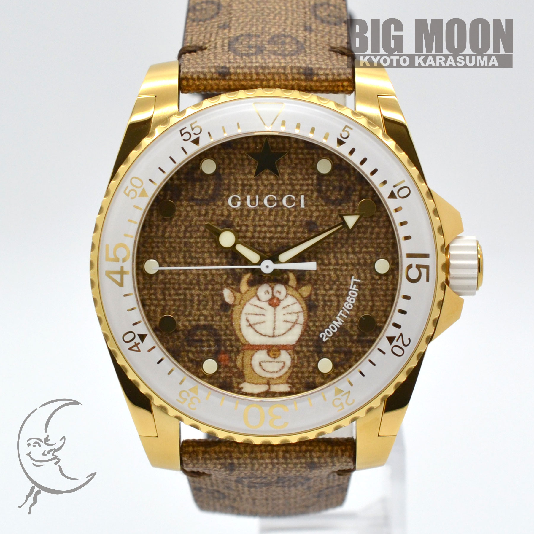 GUCCI グッチ ダイブウォッチ 40mm ドラえもん×GUCCI YA136334