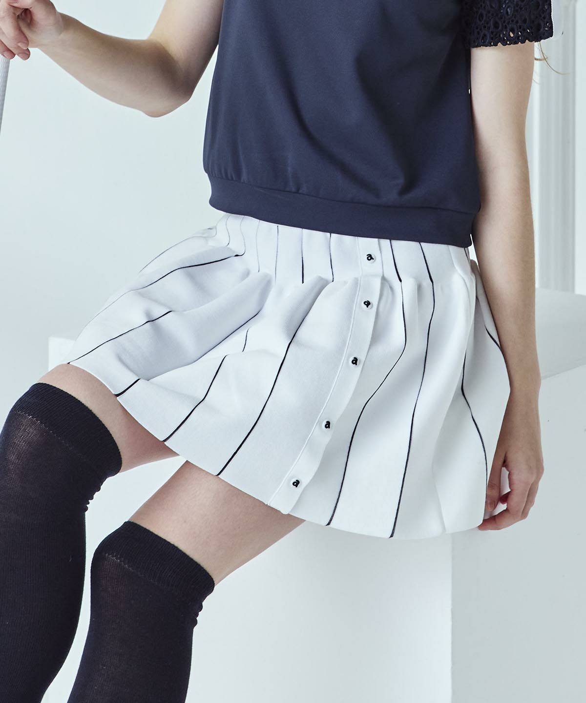 ちーちゃん(超美品)アルチビオニットパーカー・ニットスカート サイズ