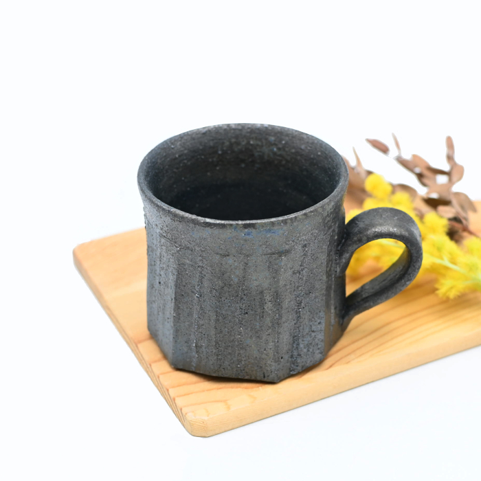 備前焼黒備前マグカップ作家：澁田 寿昭 - 備前焼通販ギャラリーしょうざん