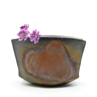 備前焼つる手付一輪花入（桐箱入）作家：渡邊琢磨 - 備前焼通販