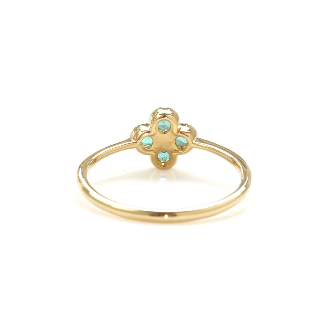 ビズー公式】パライバトルマリン ブラジル産 K18(18金) PTリング