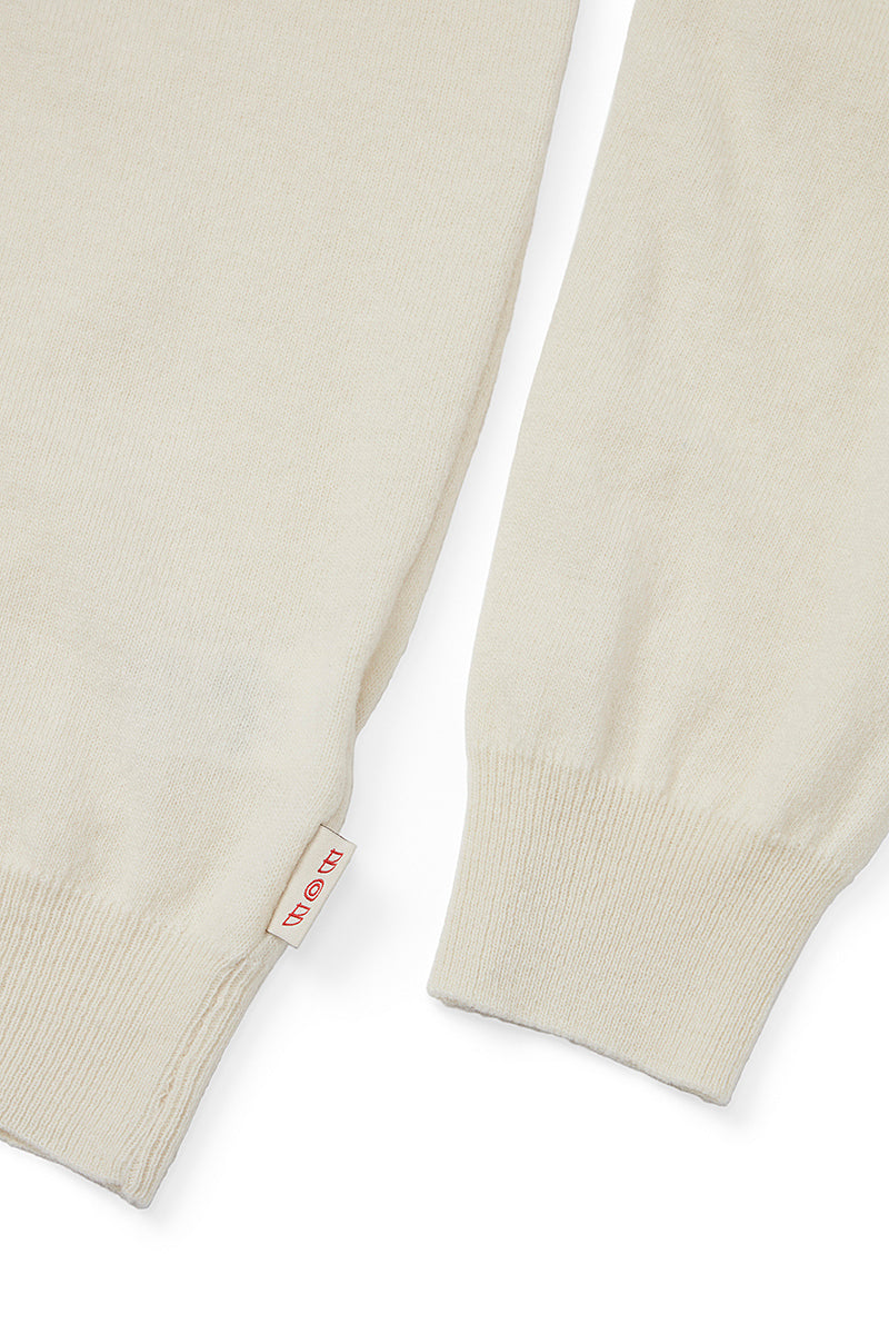 RIVER カシミヤブレンドタートルネックニット / COL：LATTE ホワイト系