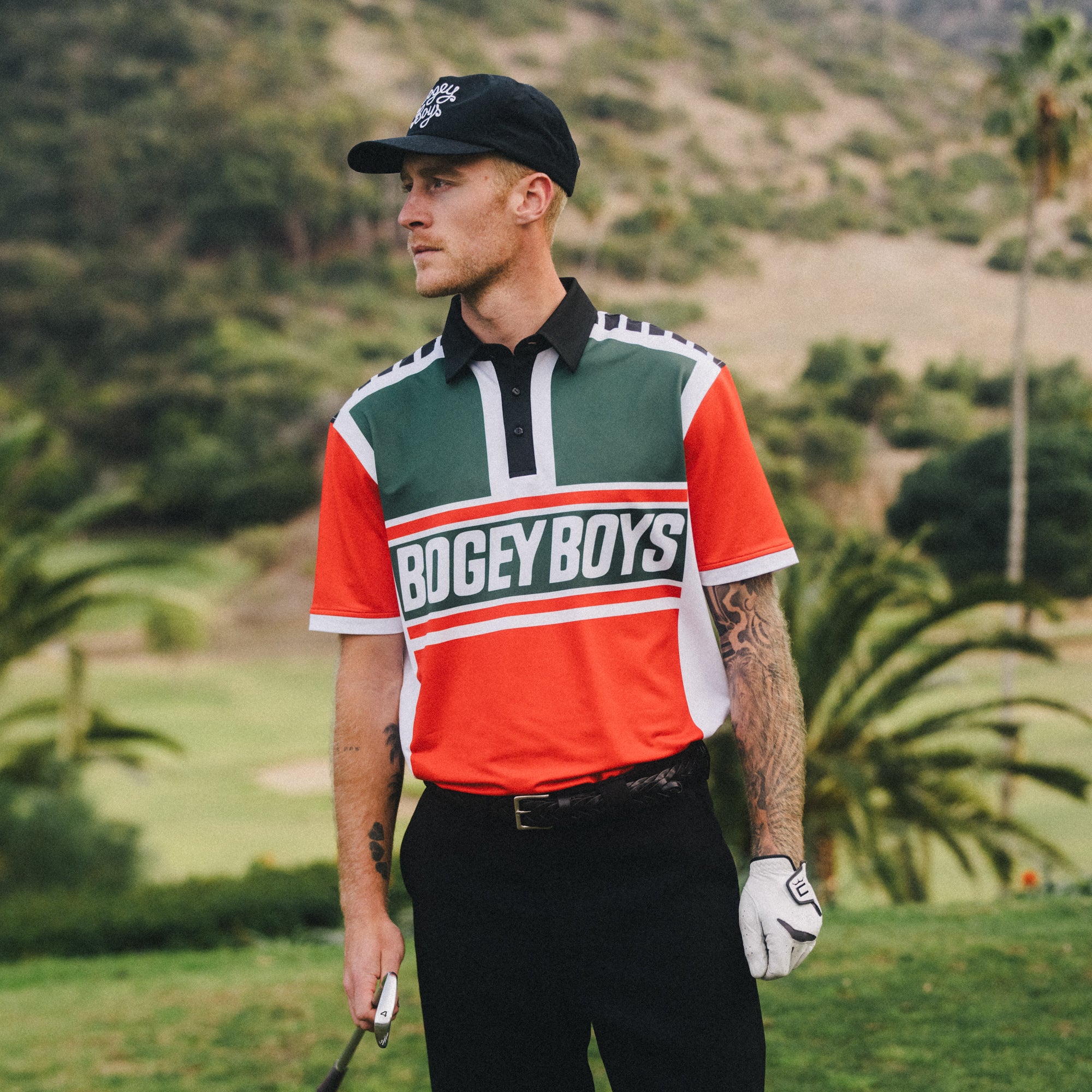 Biker Athletic Polo - Tangerine – Bogey Boys