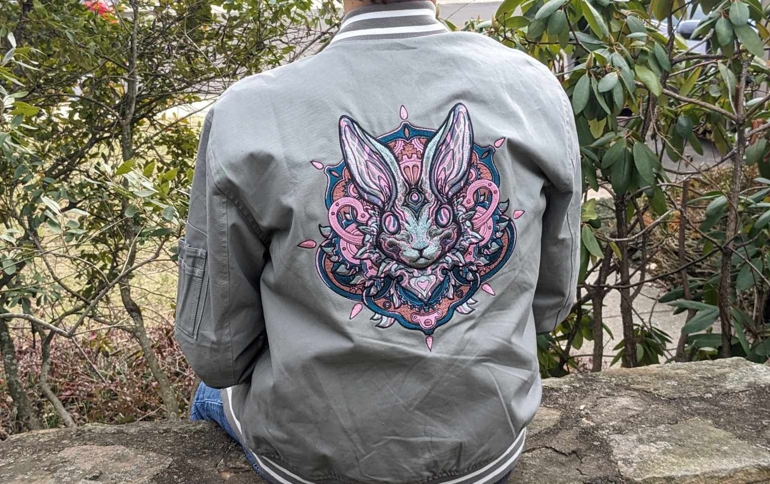 Bibisama Zodiac Bomber Jacket – Year of the Rabbit – Technical Fowl