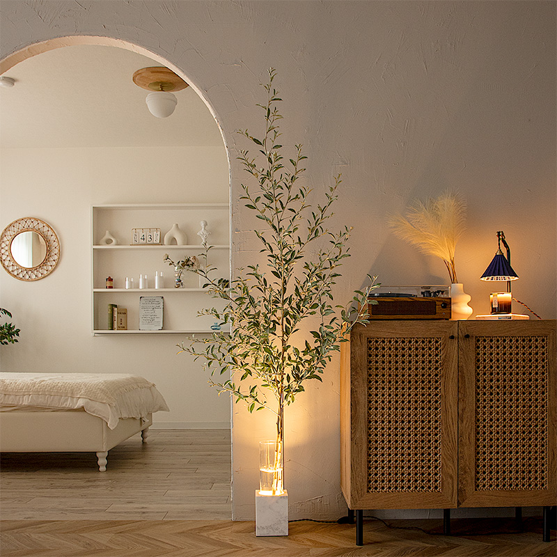 LUMINASTONE FLOOR LAMP｜植物を光のアートに変える新発想の照明