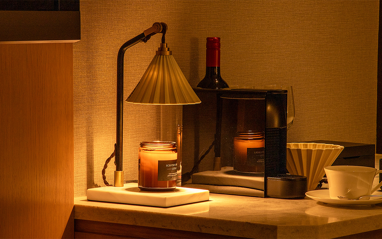 ORIGAMI LAMP CANDLE WARMER オリガミランプ キャンドルウォーマー