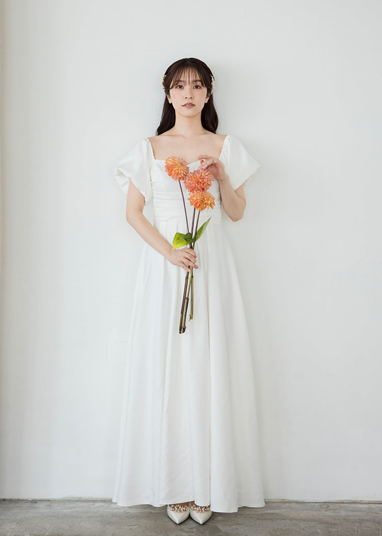 wd662yn】バルーン2wayスリーブAラインドレス 2カラー – ドレス