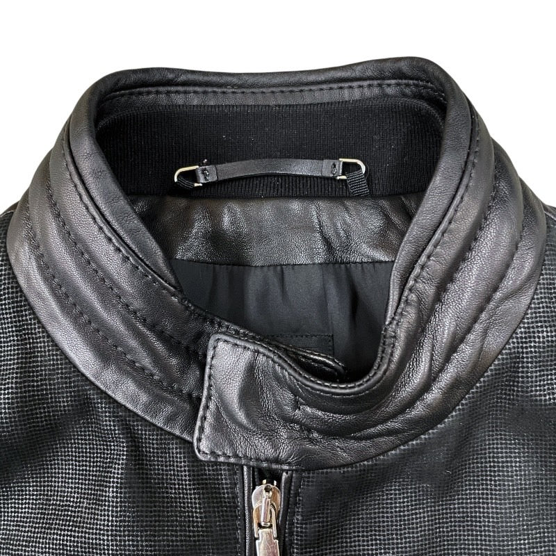 HUGO BOSS】ヒューゴボス レザー シングル ライダースジャケット