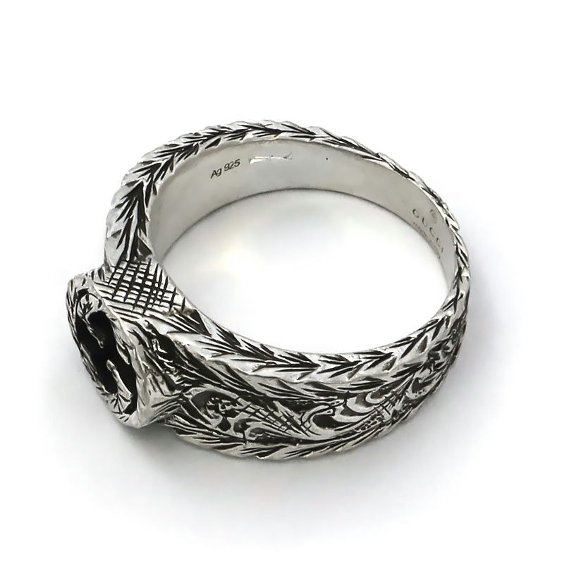 Brandol / GUCCI グッチ リング インターロッキングG リング 25号