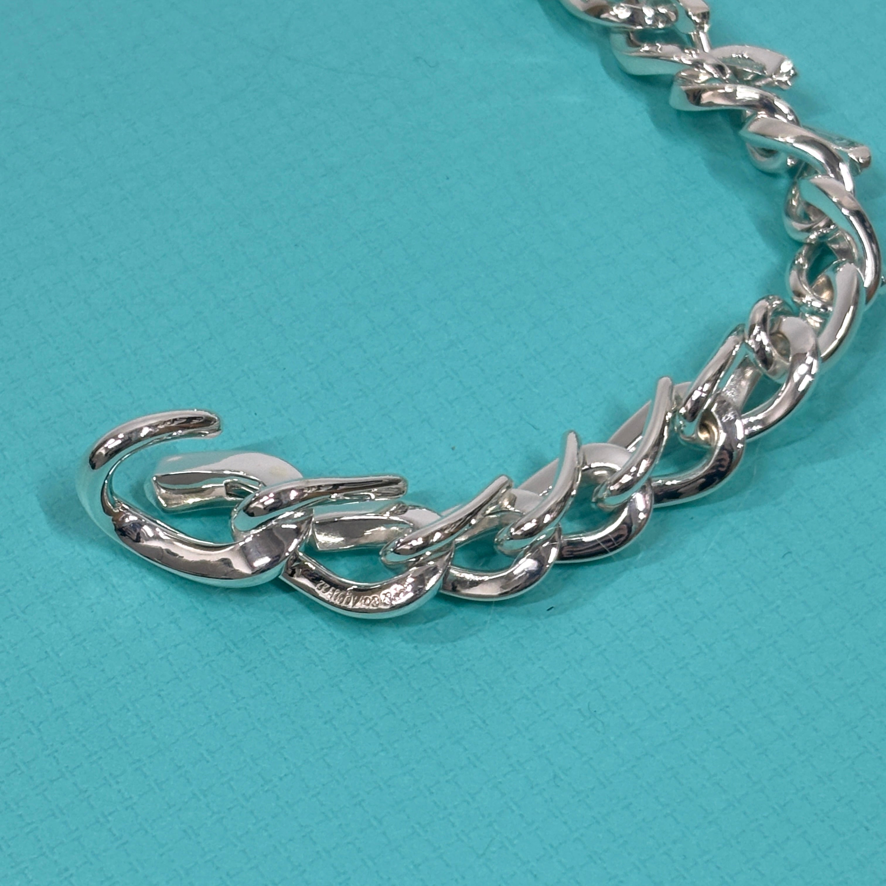 Tiffany & Co. ティファニー フォージミディアムリンクブレスレット L