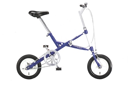 ブリヂストンサイクル名車紹介：ワンタッチで折りたためるX形状の