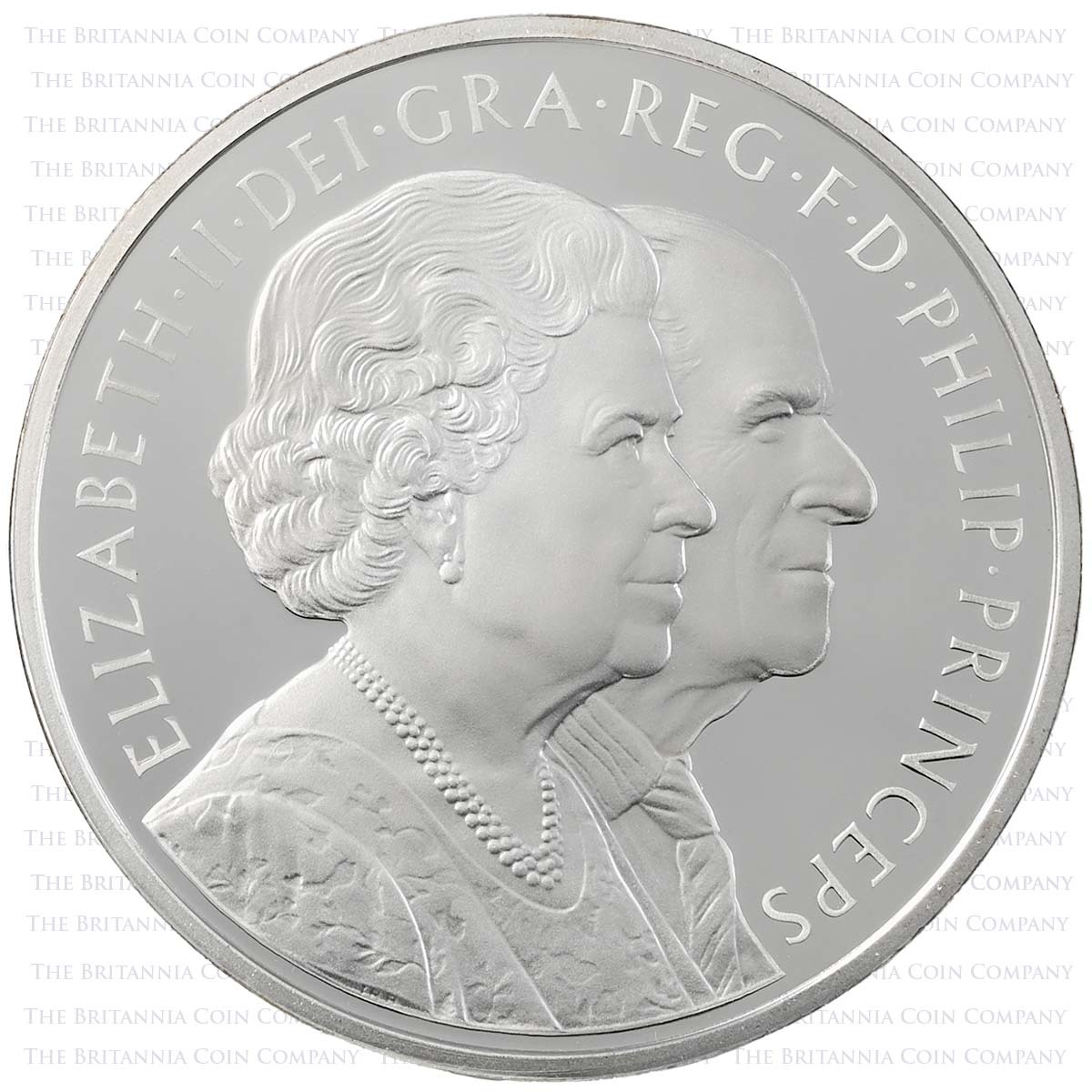 Piedfort Silver 2007 Diamond Wedding £5 : Royal Mint Coin | The