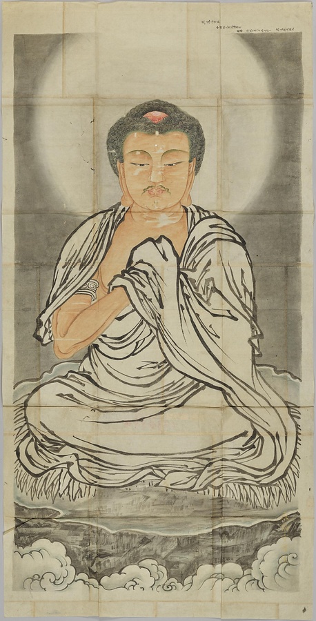 呉道子／釈迦三尊図（模本） 文化遺産オンライン