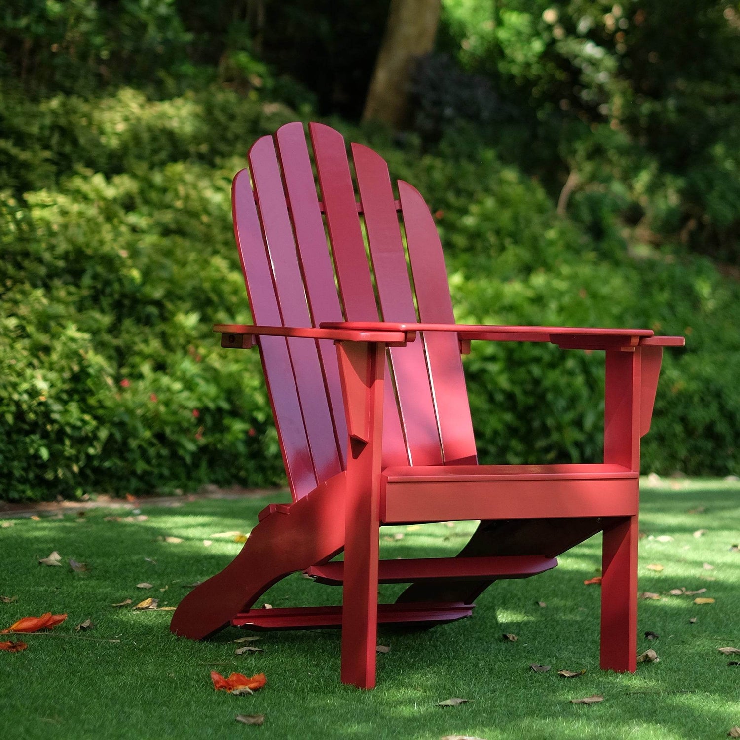 Moni Mahogany Red Adirondack Chair | Cambridge Casual