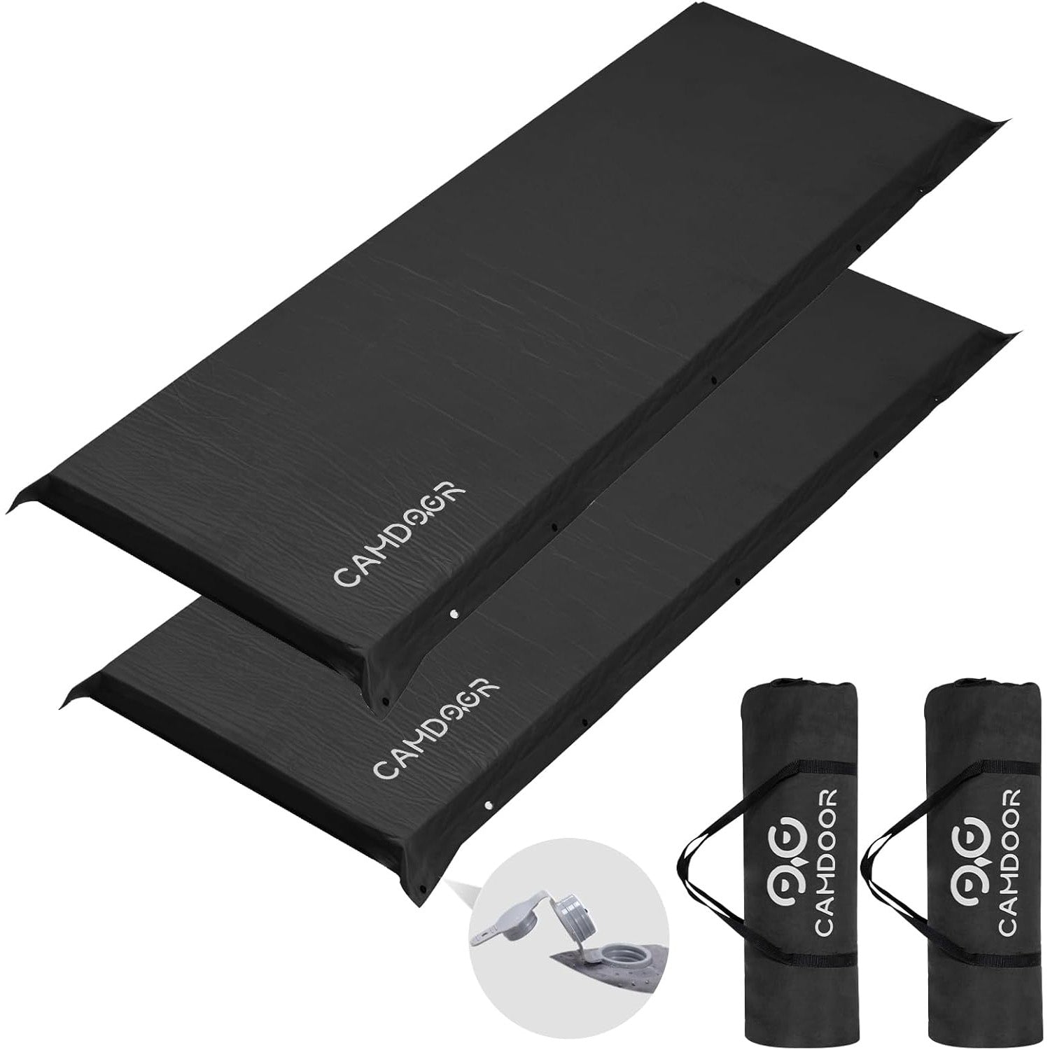 キャンプマット 10CM、インフレータマット、ソロ キャンプ | Camdoor