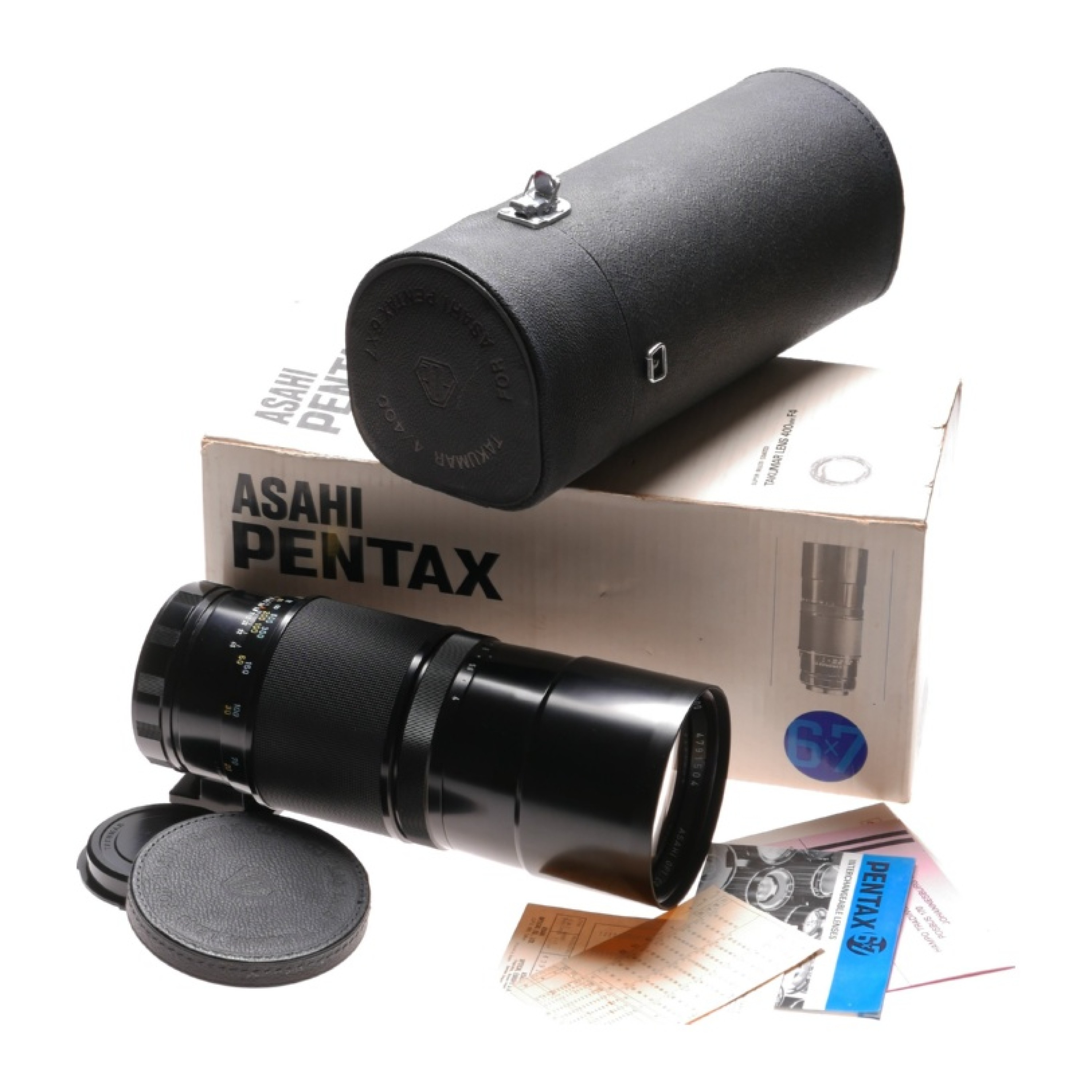 Buy pentax 6x7 camera lens 4/400 smc takumar f=400mm f4 boxed mint