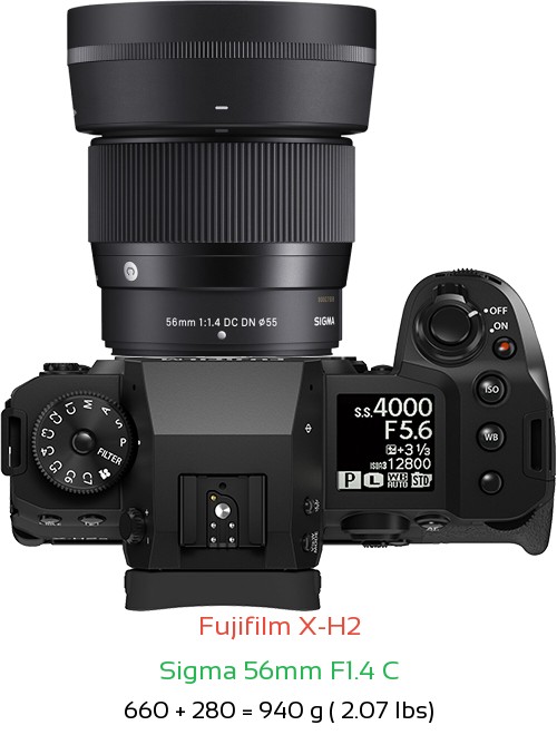 Fujifilm-X-H2-with-Sigma-56mm-