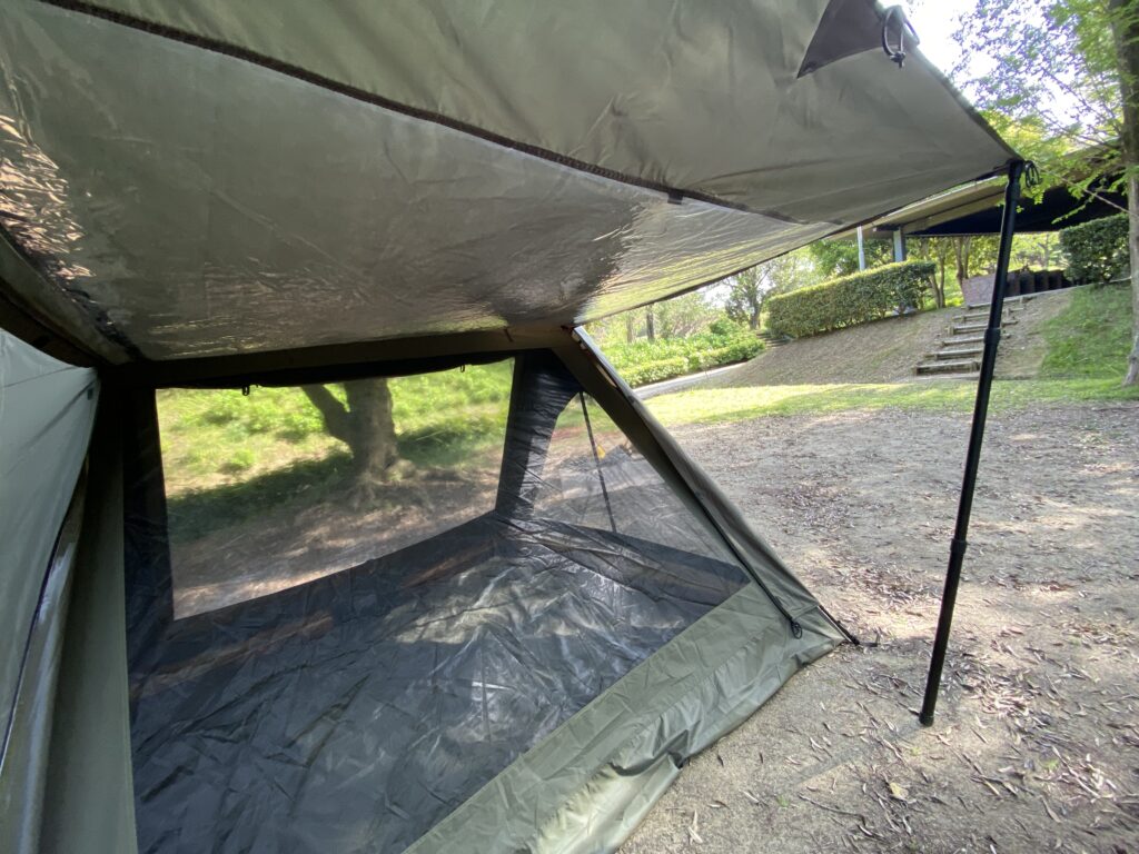 韓国ブランド】CAMVIL！開放的なミリタリーテント「A-TENT」紹介