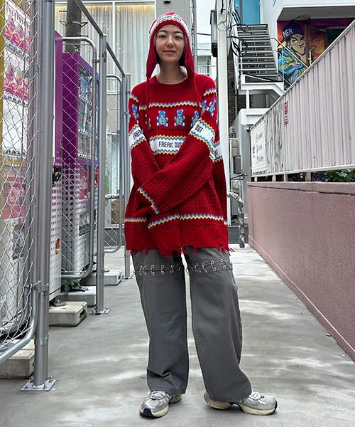 ANARCHY BEAR NORDIC KNIT | Candy Stripper（キャンディ ストリッパー