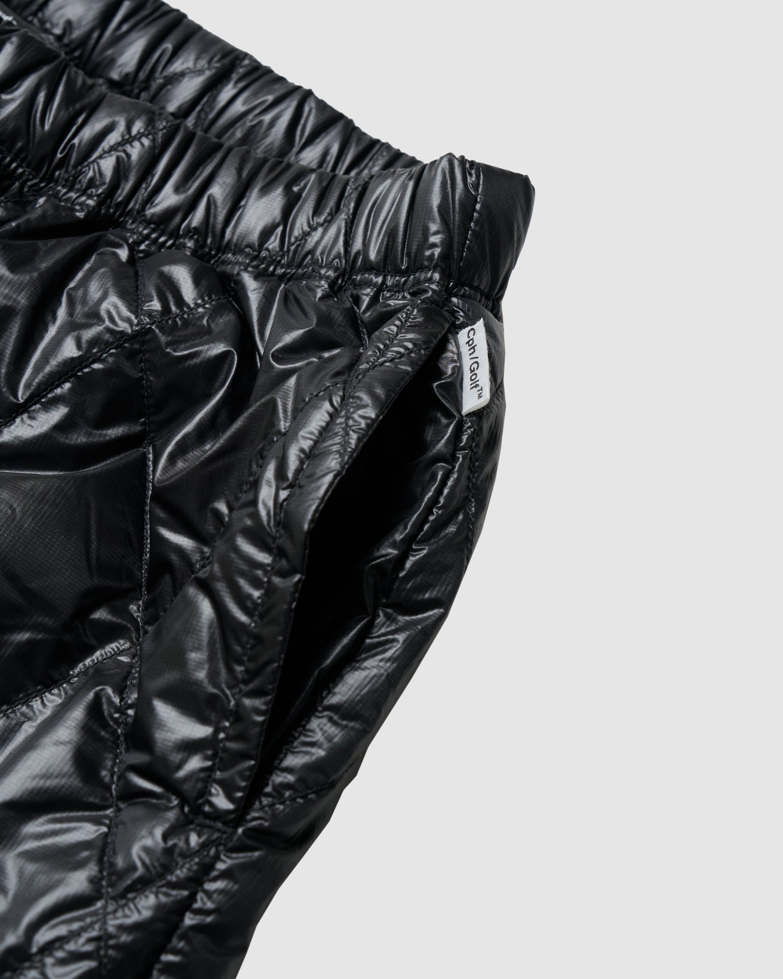 NANGA® × Cph/Golf™ #QLT DOWN TRACK PANTS - BLACK - – Cph/Golf™︎