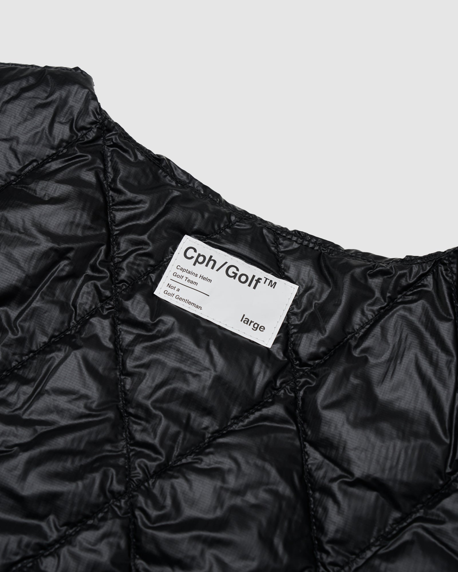 NANGA® × Cph/Golf™ #QLT DOWN P/O JACKET - BLACK - – Cph/Golf™︎