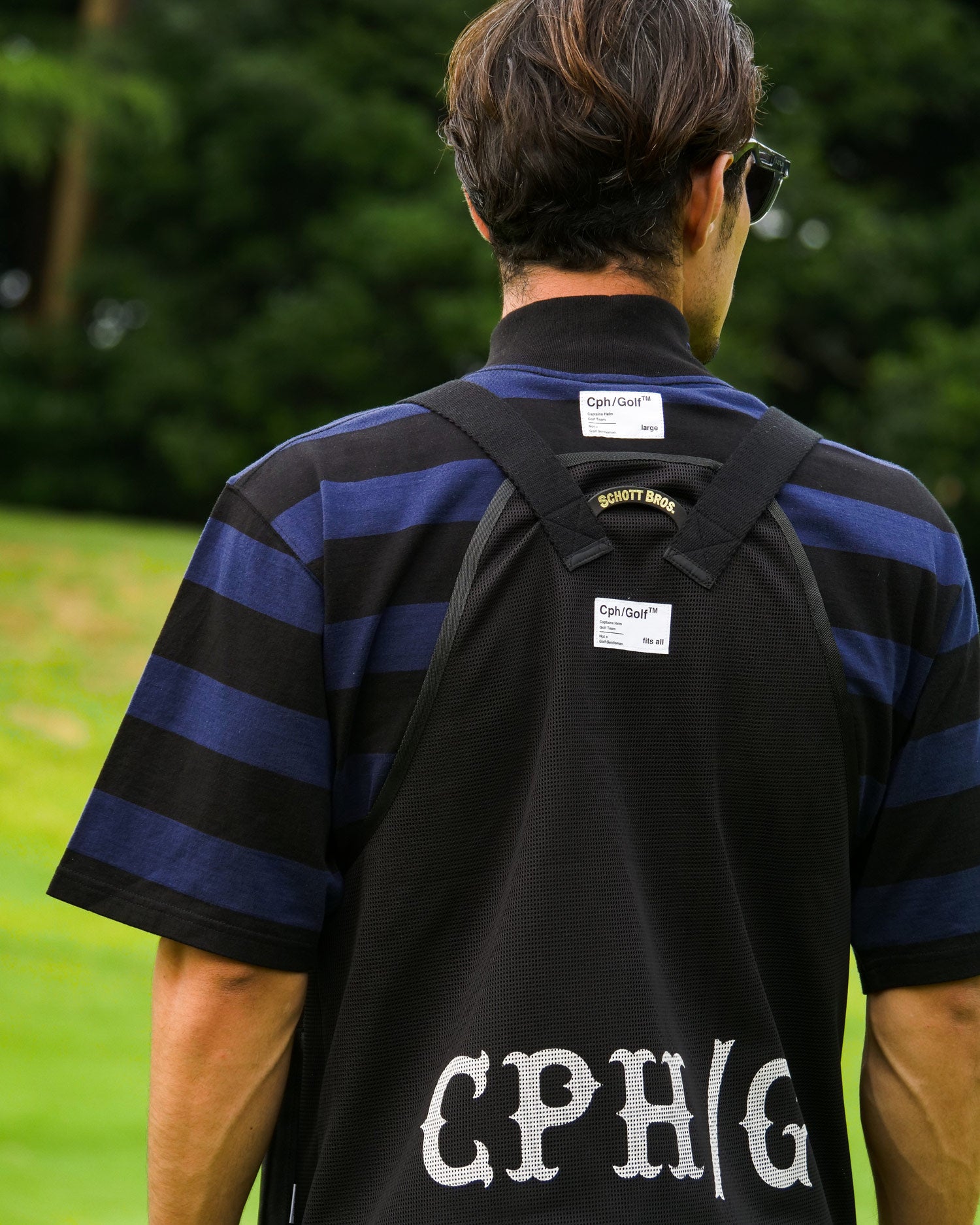 SCHOTT × CAPTAINS HELM GOLF #GOLF VEST - BLACK - – Cph/Golf™︎