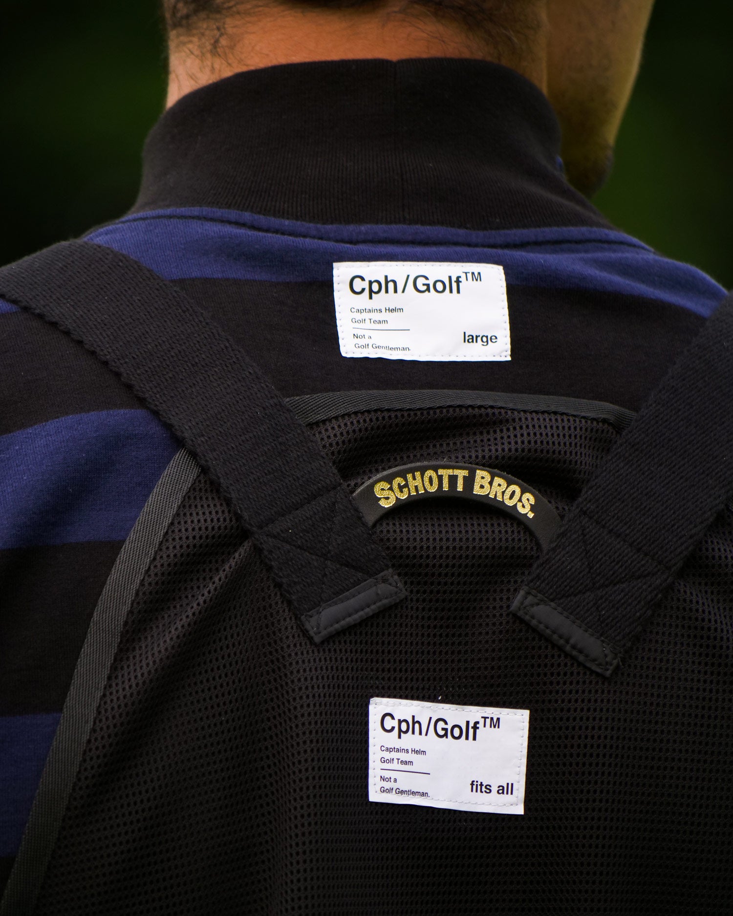 SCHOTT × CAPTAINS HELM GOLF #GOLF VEST - BLACK - – Cph/Golf™︎