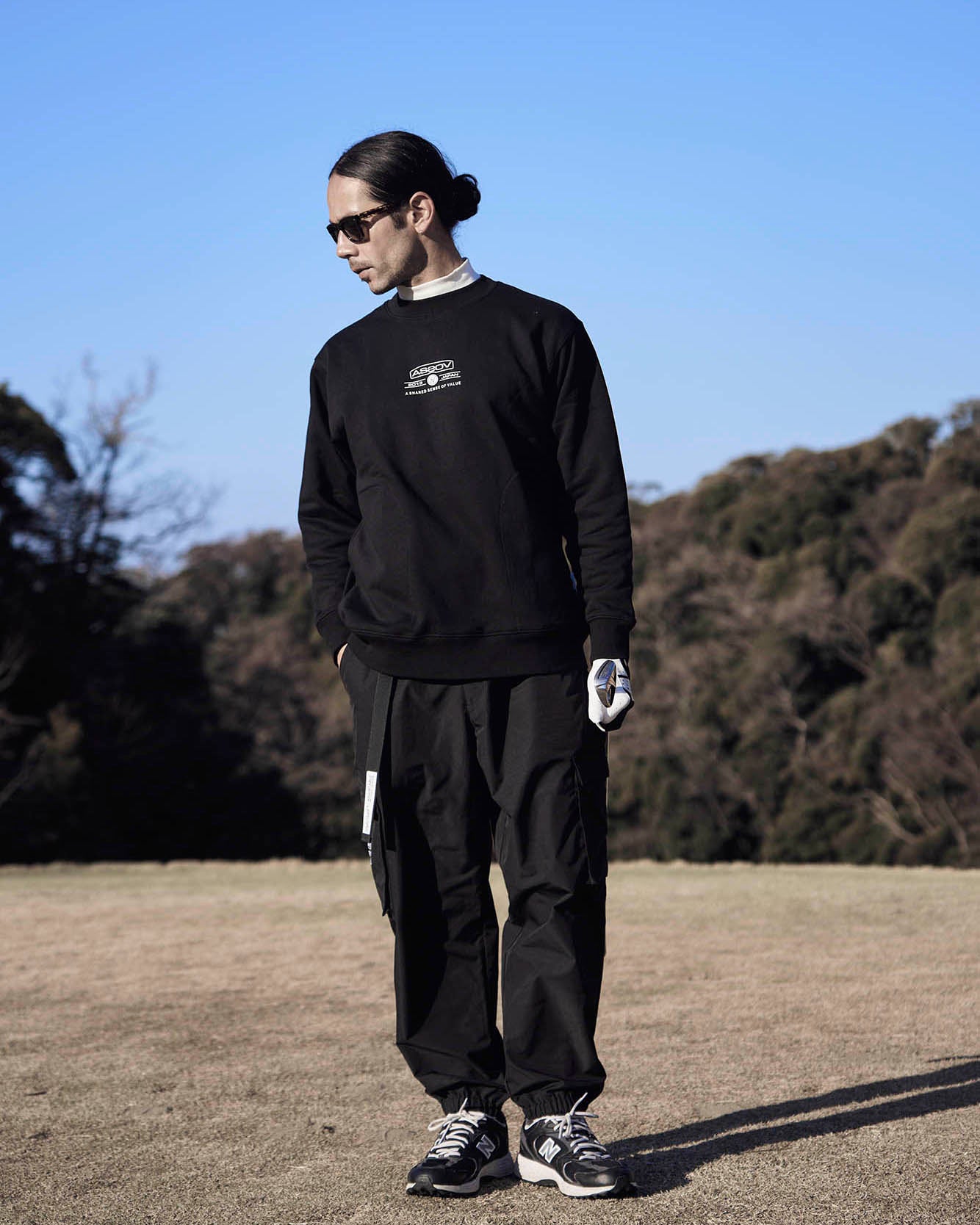 AS2OV × Cph/Golf™ #ADJUSTABLE CARGO PANTS - BLACK - – Cph/Golf™︎