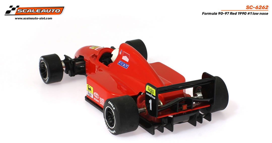 Scaleauto 1/32 ｽﾛｯﾄｶｰ SC6262◇ Formula 90-97 Ferrari 1990 #1/A