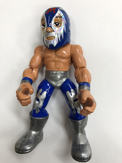 ミル・マスカラス ソフビ フィギュア マルサン 限定ゴールド 現状品