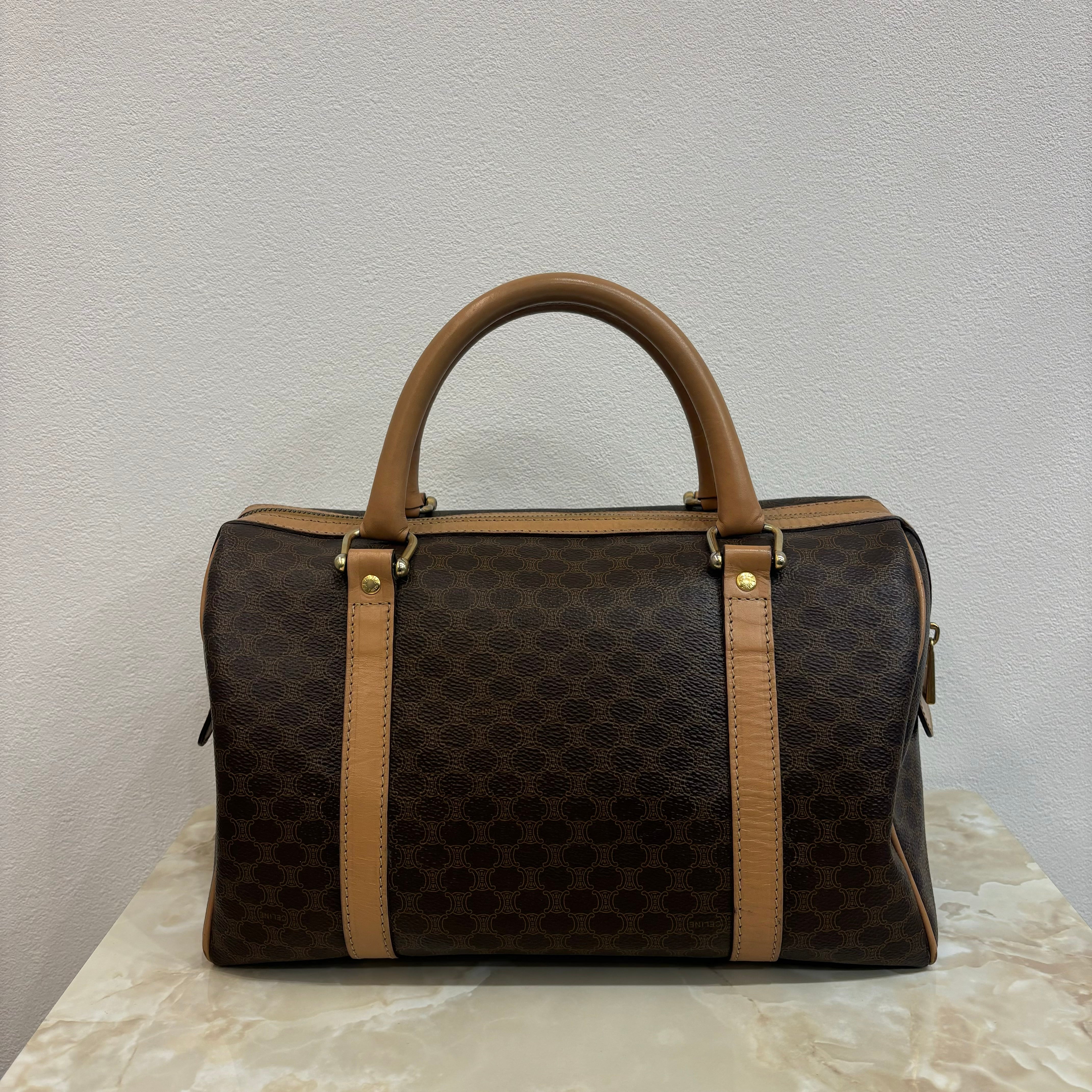 CELINE マカダムボストンバッグ