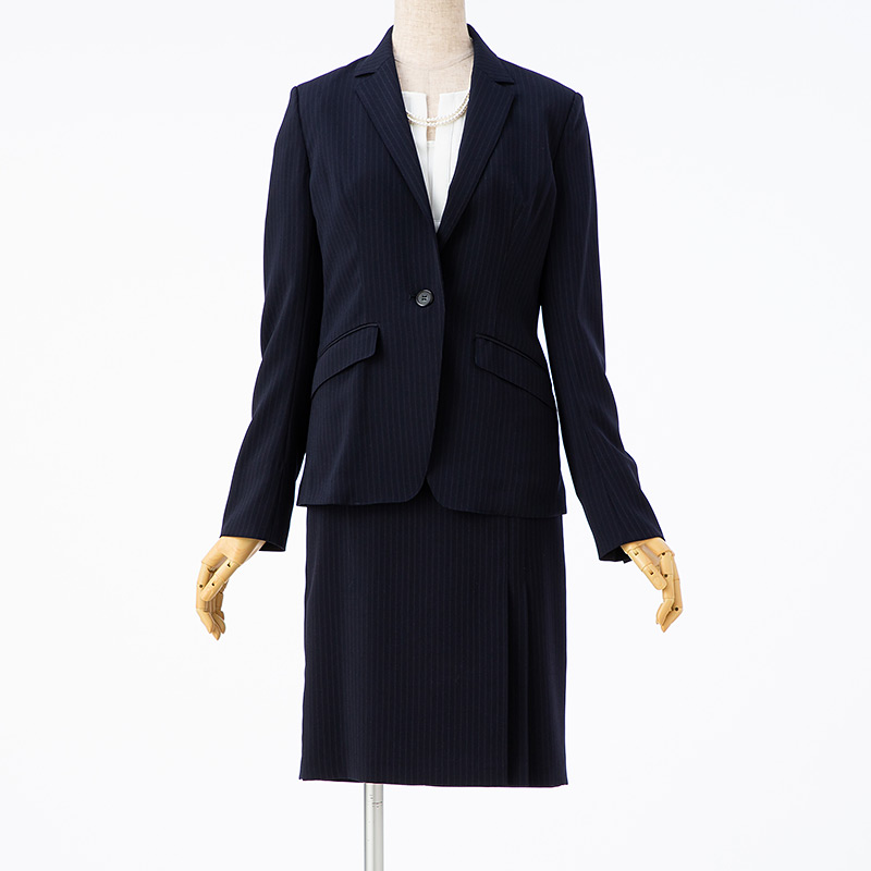 INDIVI 【スーツ3点SET】インディヴィ ジャケット+スカート+ブラウス