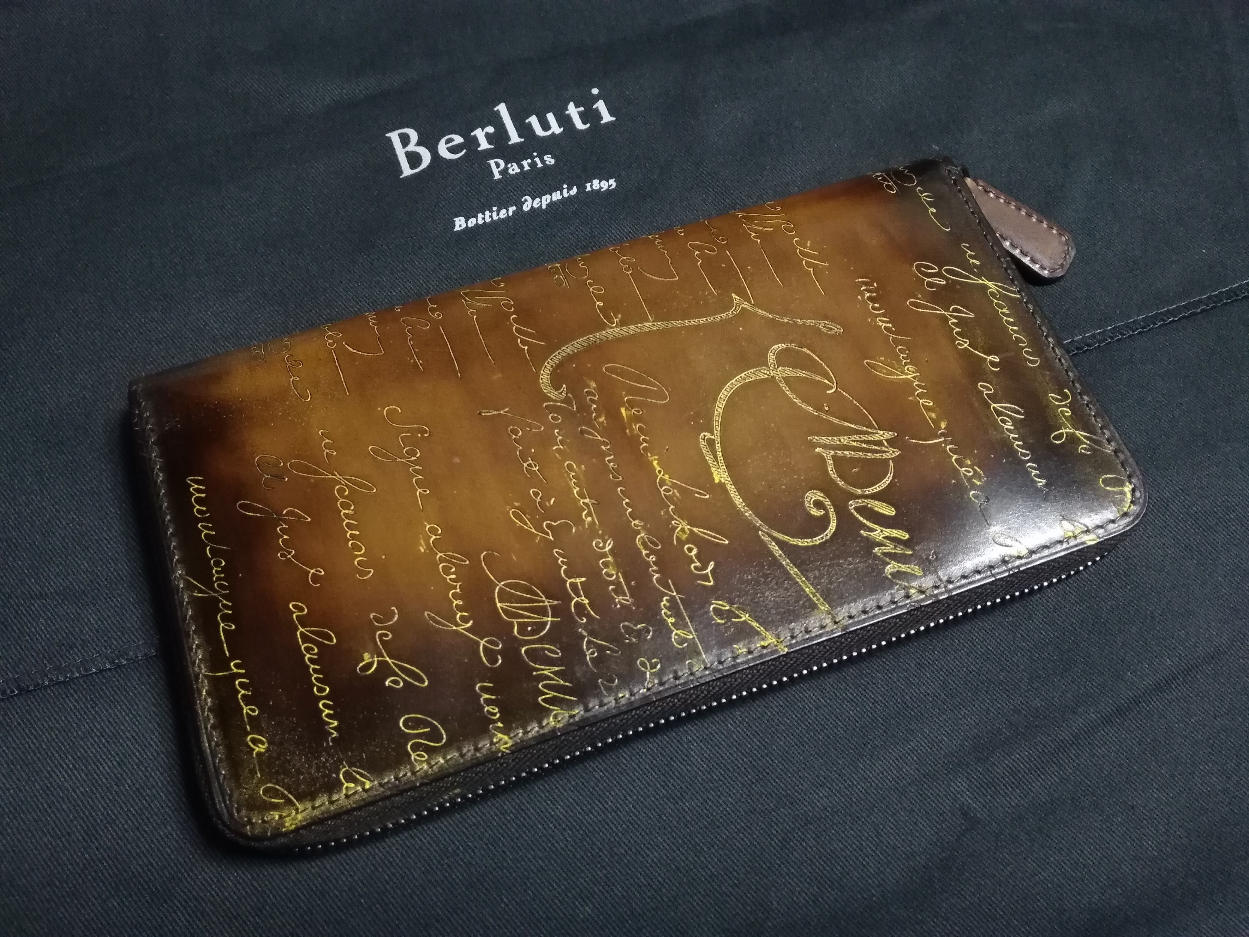 関税込◇限定ゴールデンパティーヌ希少品!! ベルルッティ ITAUBA