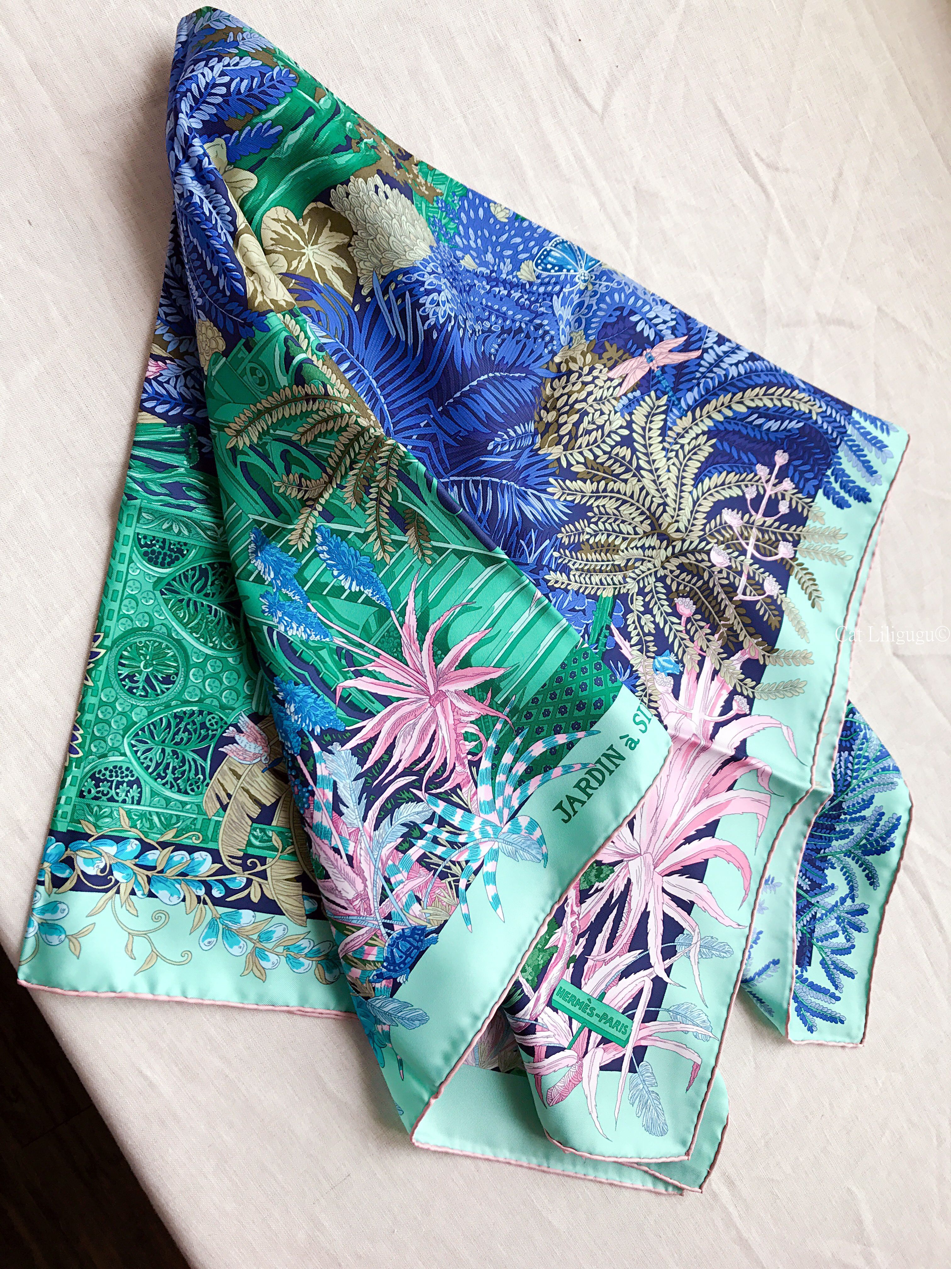 エルメス)カレ90スカーフ《シントラの庭》大判 (HERMES/スカーフ