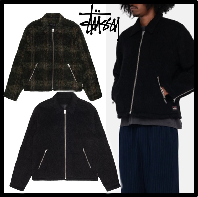 ☆関税込☆Stussy☆MOHAIR CLUB JACKET☆ジャケット (STUSSY/アウター
