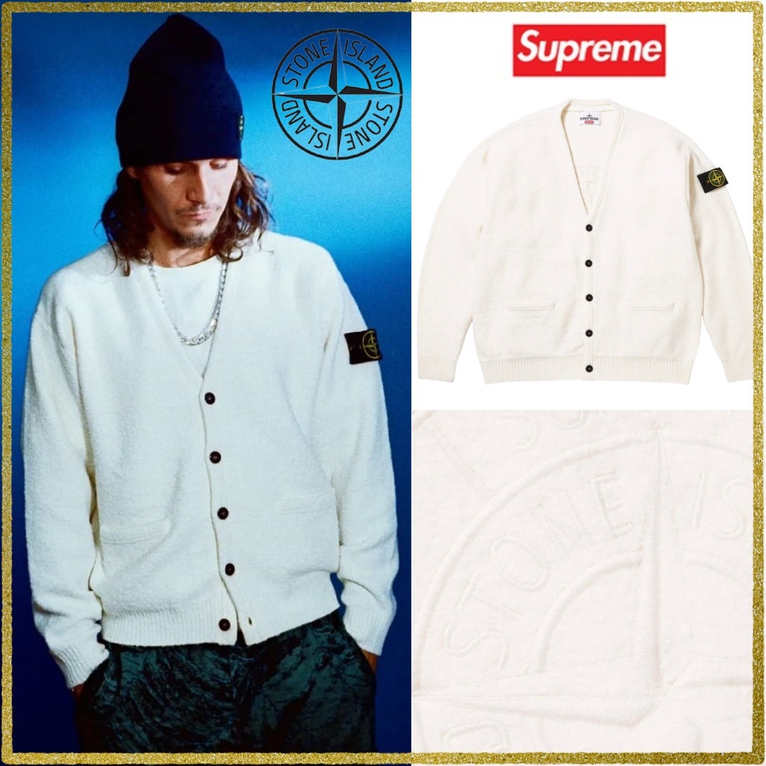 希少】Supreme × Stone Island Boucle Cardigan (Supreme/ジャケット