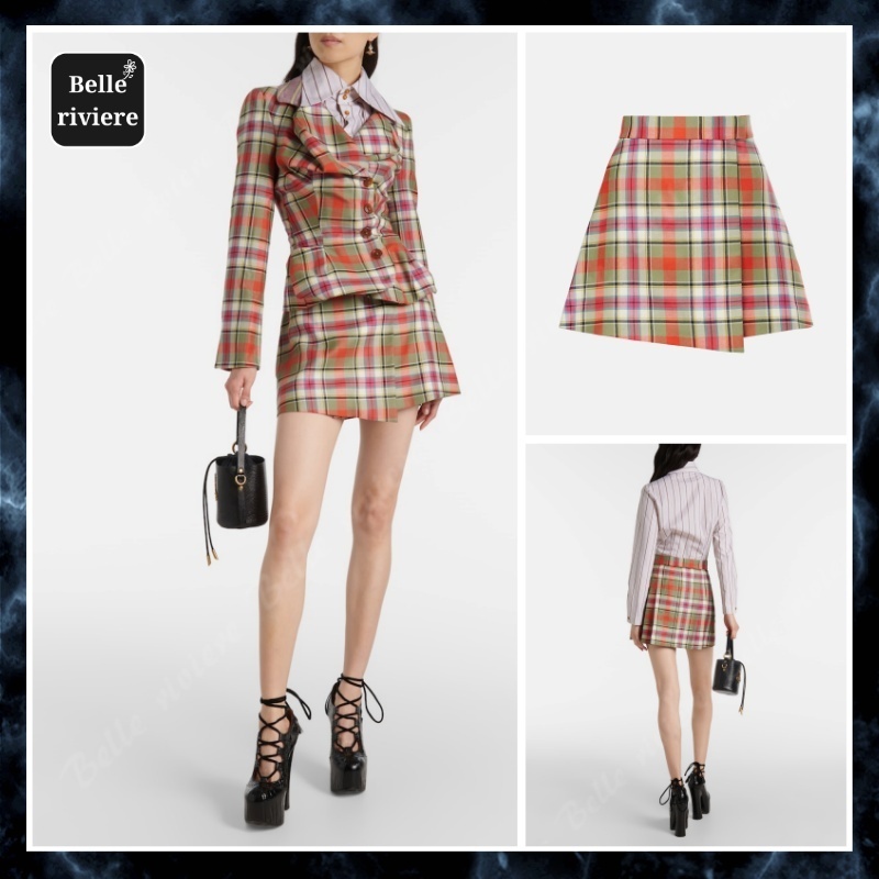 24AW new/Vivienne Westwood チェックウールミニスカート Skirt