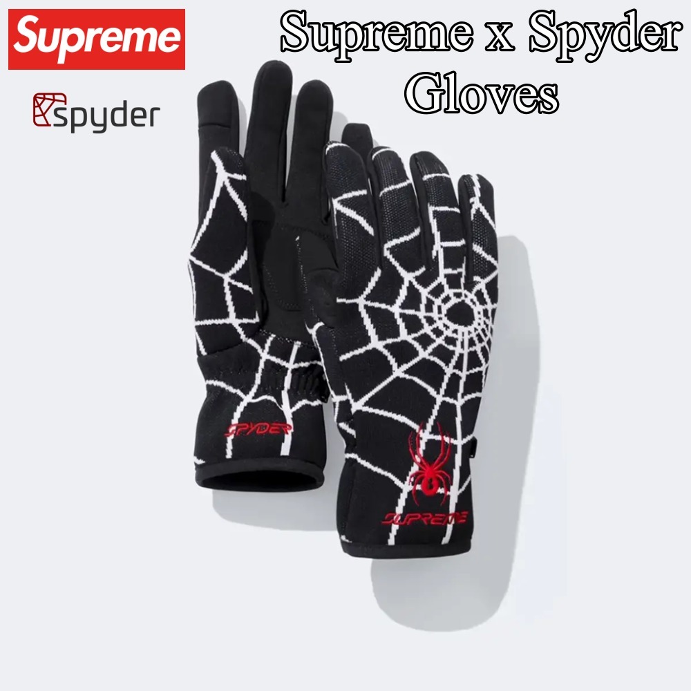 Supreme x Spyder】Gloves☆Black☆24FW☆ (Supreme/手袋) 114042927