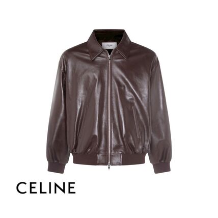 ブラウン（茶色）系 CELINE(セリーヌ) レザージャケット(メンズ