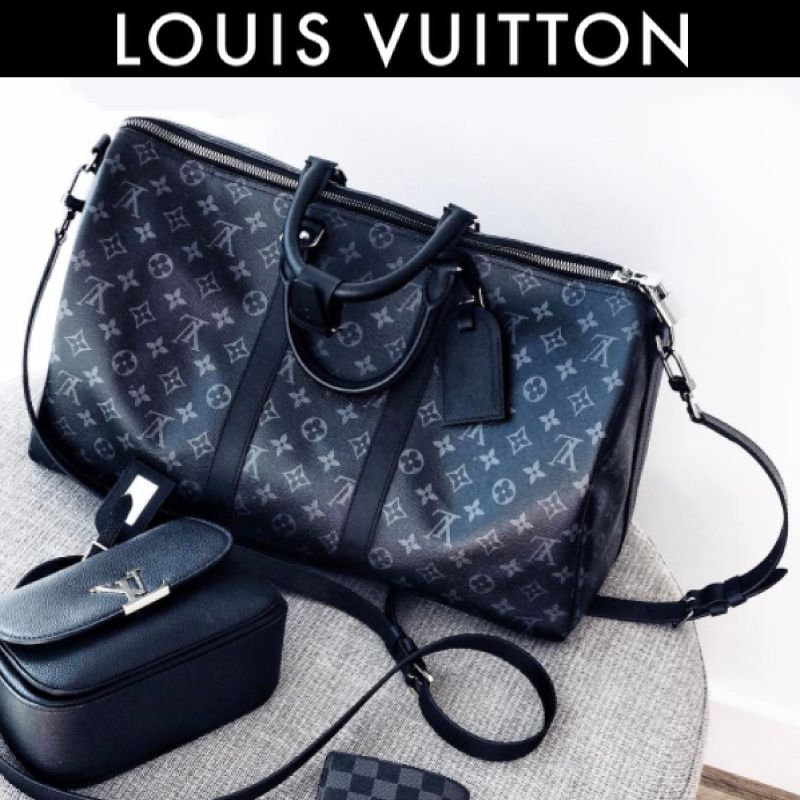 LV 17SS 新作 モダンなモノグラムエクリプス キーポル45ボストン