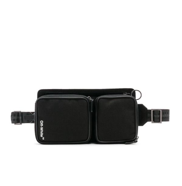 関税込】新作□Off-White オフホワイト□ロゴ ベルトバッグ (Off-White