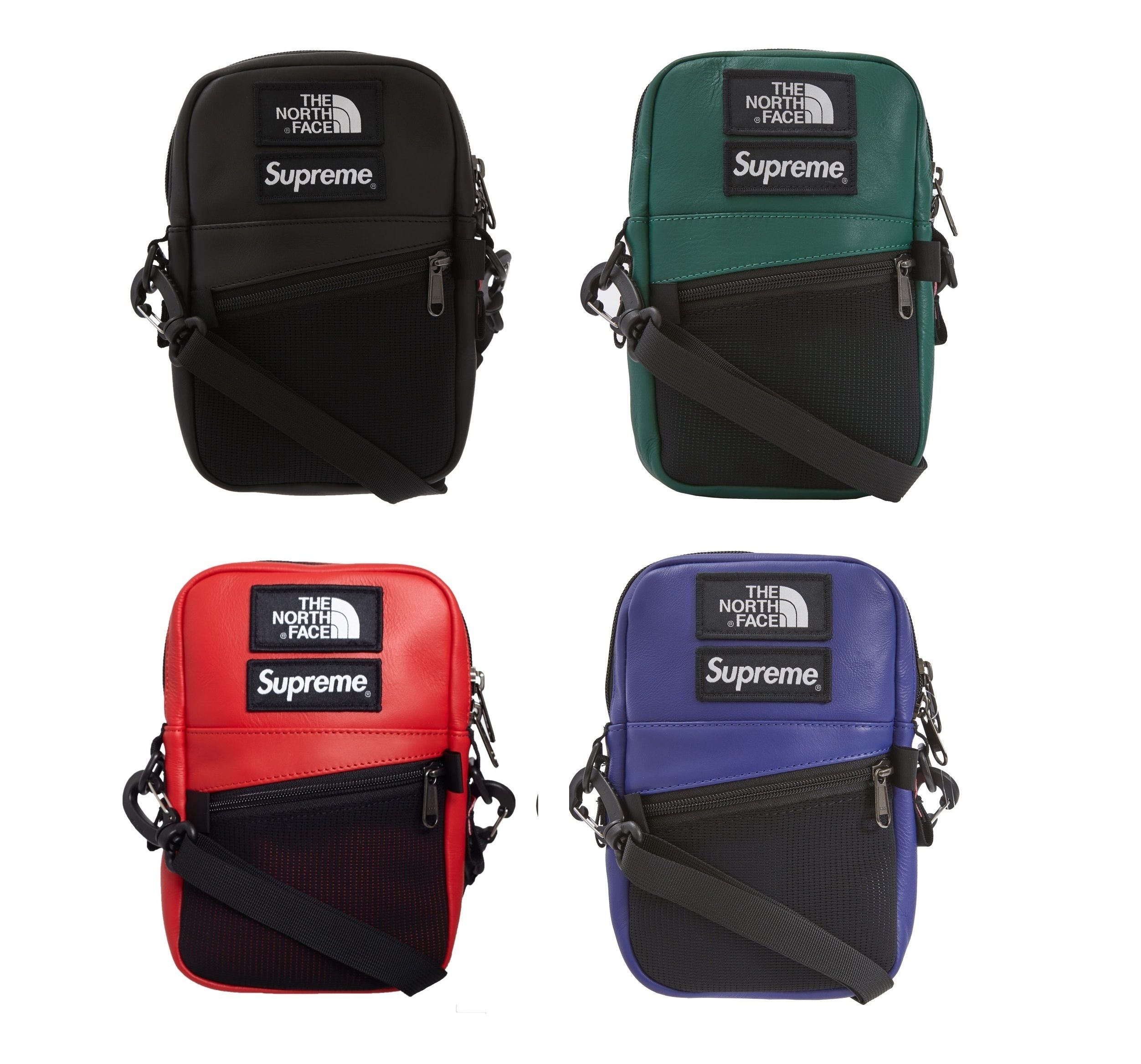 SUPREME x North Face☆レザーショルダーバッグ Shoulder Bag (Supreme