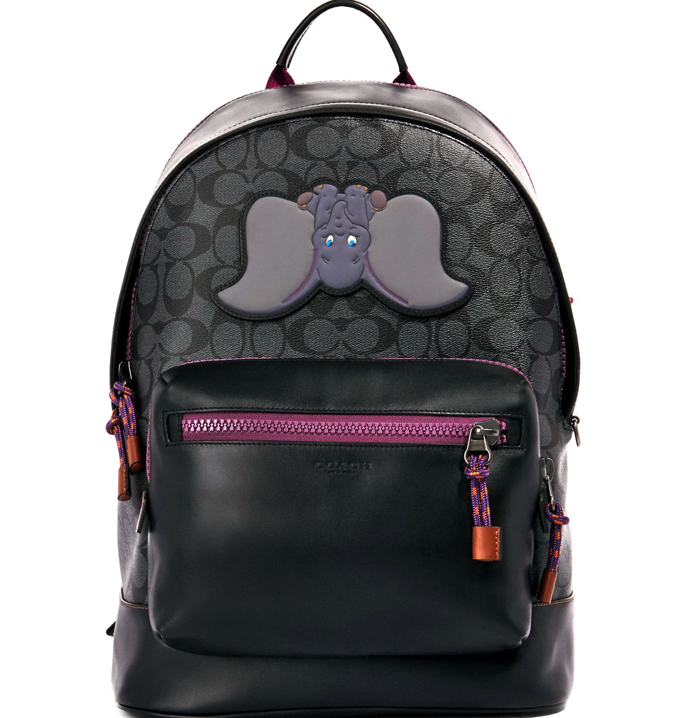 DISNEY X COACH WEST BACKPACK IN SIGNATURE CANVAS WITH DUMBO (Coach