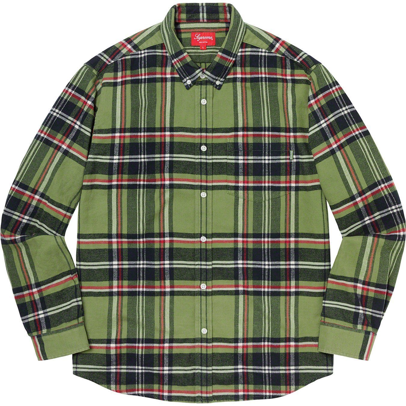 FW20 Supreme Tartan Flannel Shirt - タータン チェック シャツ
