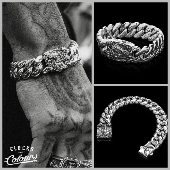 925スターリングシルバーブレスレット/CLOCKS AND Colours (CLOCKS AND