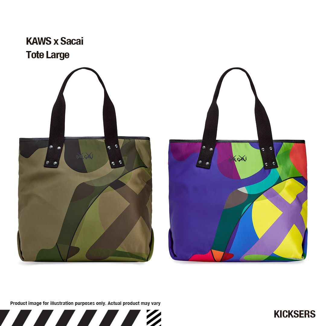 サカイ カウズ トートバッグ ラージ KAWS x Sacai Tote Large (sacai