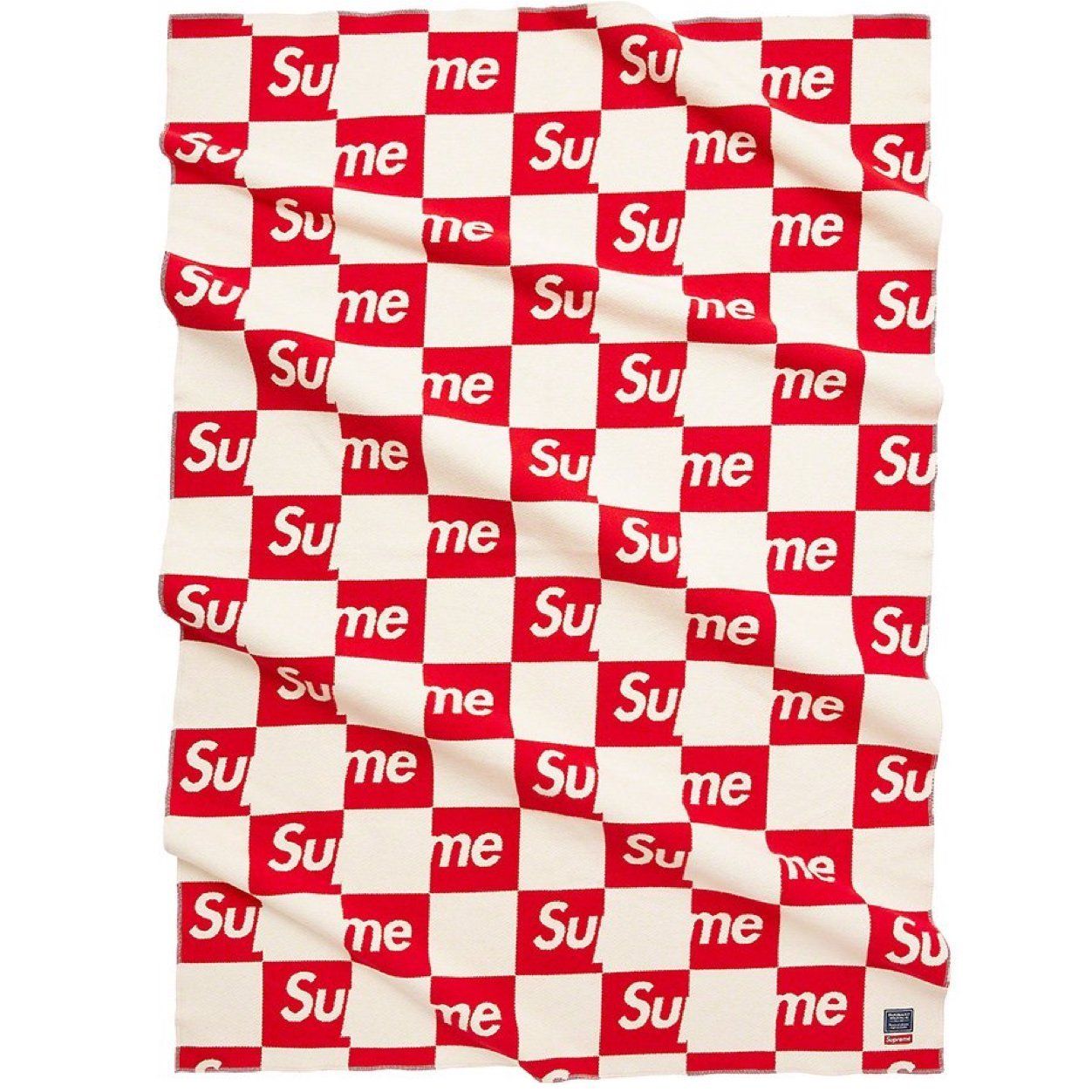 Supreme Faribault Woolen Mill Checkerboard Wool Throw (Supreme